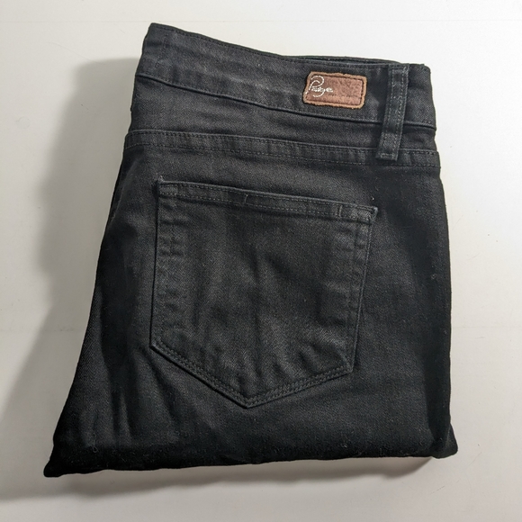 PAIGE Peg Skinny Black Jeans - Picture 8 of 8